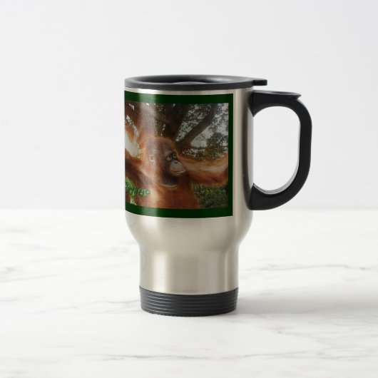 Mug De Voyage Mug, fermier de la jungle d'Orangoutan et de Borné (Droit)