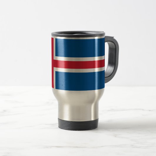 Mug De Voyage Mug Voyage avec Drapeau Islande (Devant droit)