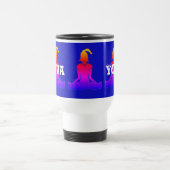 Mug De Voyage Mug Voyage 'Java Yoga' en bleu foncé et blanc (Centre)