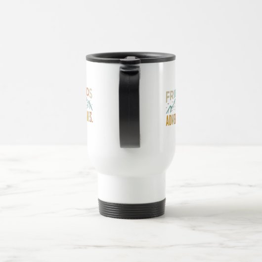 Mug De Voyage Multicolor "Amis et Aventures" (Poignée)