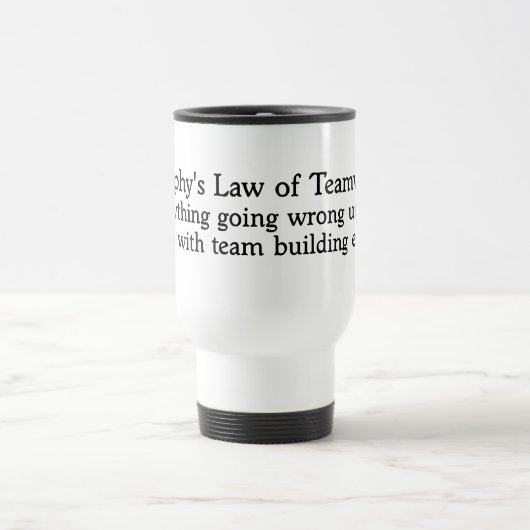 Mug De Voyage Murphy's Law for Teamwork (Centre)
