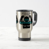 Mug De Voyage muscles si forts c'est ridicule drôle (Devant droit)