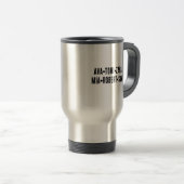 Mug De Voyage Musique (Devant droit)