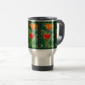 Mug De Voyage Musique à fleurs orange (Devant droit)