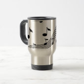Mug De Voyage Musique à motif sonore (Devant gauche)