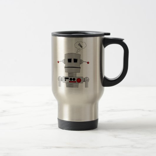 Mug De Voyage Musique à vis du robot (Droit)