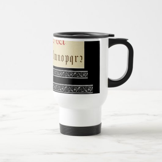 Mug De Voyage Musique Alphabet (Droite)