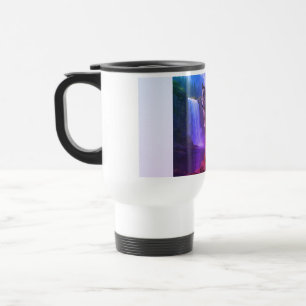 Mug De Voyage Musique de forêt de loup mystique
