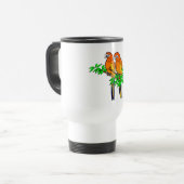 Mug De Voyage Musique de perroquet (Devant gauche)