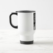 Mug De Voyage Musique de voyage de baseball noir et blanc (Gauche)