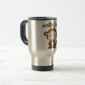 Mug De Voyage Musique de voyage de singe Lover (Devant gauche)