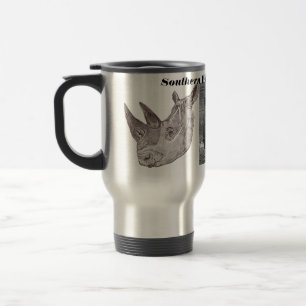 Mug De Voyage Musique de voyage des rhinocéros blancs du Sud