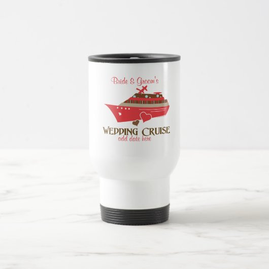 Mug De Voyage Musique de voyage Mariage rouge (Centre)
