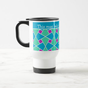 Mug De Voyage Musique de voyage personnalisée Motif islamique et