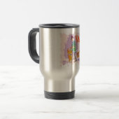 Mug De Voyage Musique de voyage pour tambour de salsa (Devant gauche)