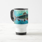 Mug De Voyage Musique de voyage thermique de truite (Devant gauche)