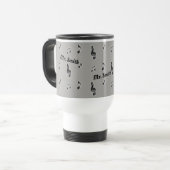 Mug De Voyage Musique Enseignant Merci Notes musicales Appréciat (Devant gauche)