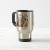 Mug De Voyage Musique Floral Capybara (Devant gauche)