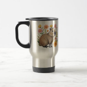 Mug De Voyage Musique Floral Capybara