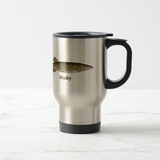 Mug De Voyage Musqué (muskellunge) (Droit)