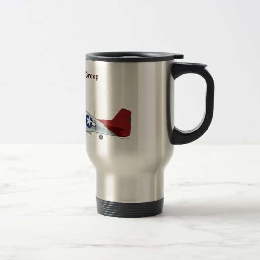 Mug De Voyage Mustang rouge de la queue P-51D du groupe du (Droit)