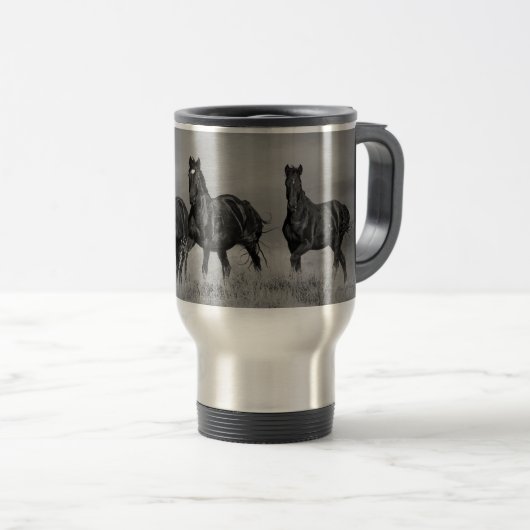 Mug De Voyage Mustangs de Wid (Devant droit)