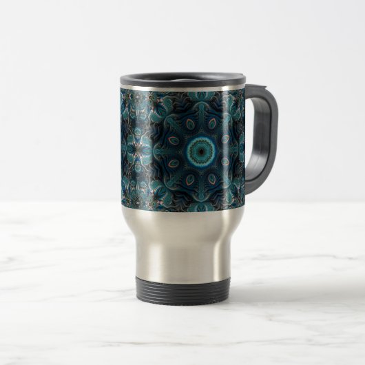 Mug De Voyage Mysterious space mandala (Devant droit)