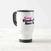 Mug De Voyage Nanas ont plus de rose d'amusement (Devant gauche)