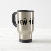 Mug De Voyage Natif New Yorkais noir (Devant gauche)