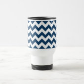 Mug De Voyage Navy Zigzag, Navy Chevron, Motif géométrique (Centre)