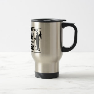 Mug De Voyage Né à des poissons contraints de travailler