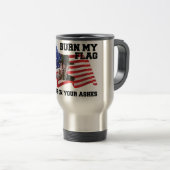 Mug De Voyage Ne brûle pas mon drapeau (Devant droit)