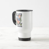 Mug De Voyage Ne jamais perdre le slogan floral (Devant gauche)