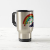 Mug De Voyage Né pour être libre (Devant gauche)