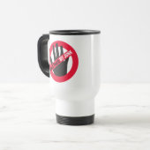 Mug De Voyage Ne touche pas à mon cul (Devant gauche)