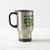 Mug De Voyage N'entendez aucun vert de singes de mal (Gauche)