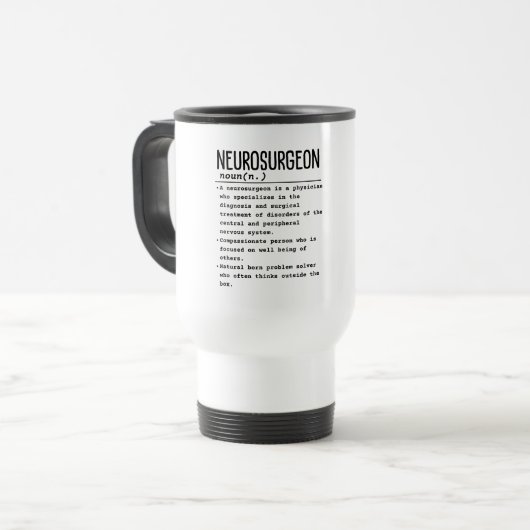 Mug De Voyage Neurochirurgien (Devant gauche)