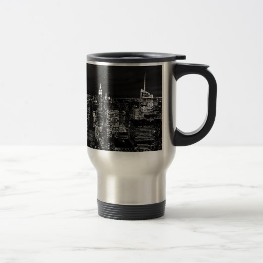 Mug De Voyage New York City Night Skyline (Droit)