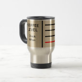 Mug De Voyage Niveau Café, Vérifier Souvent (Devant gauche)
