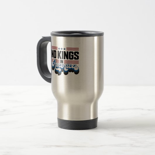Mug De Voyage No Kings In America USA Retro Classic (Devant gauche)
