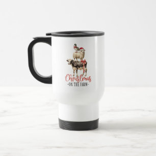 Mug De Voyage Noël à la ferme Barnyard animal