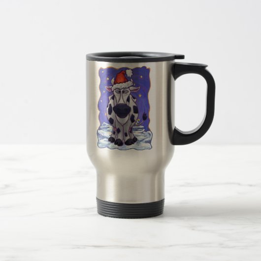 Mug De Voyage Noël à la vache (Droit)