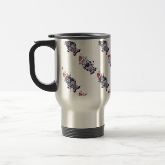 Mug De Voyage Noël à la vache (Gauche)
