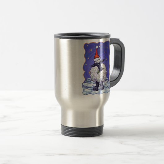 Mug De Voyage Noël des moutons (Devant droit)