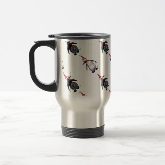 Mug De Voyage Noël des pingouins (Gauche)
