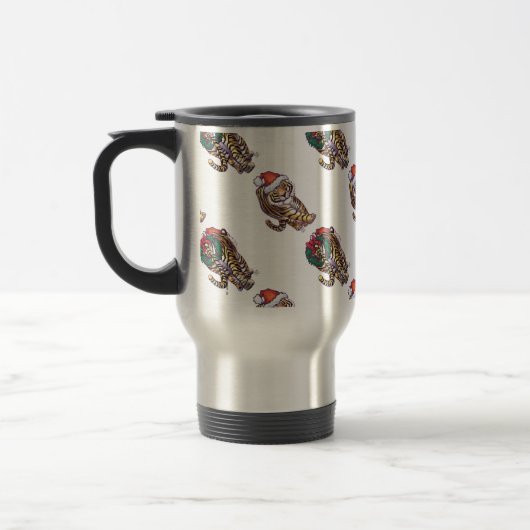 Mug De Voyage Noël du tigre (Gauche)