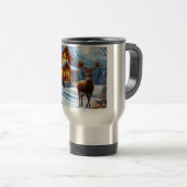 Mug De Voyage Noël/Hiver Deer Lodge (Devant droit)