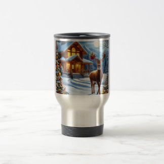 Mug De Voyage Noël/Hiver Deer Lodge