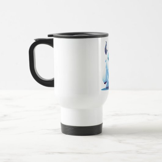 Mug De Voyage Noël mignon/yeti d'hiver (Gauche)
