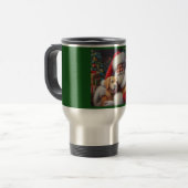 Mug De Voyage Noël Père Noël avec Chiens 3 (Devant gauche)